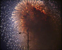 Feux d'artifices du 4 juillet, fête de l'indépendance américaine