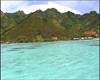 Moorea, une carte postale qui se dcline en bleu et vert.